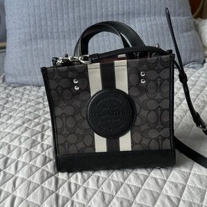 Coach Black and Gray Dempsey tote